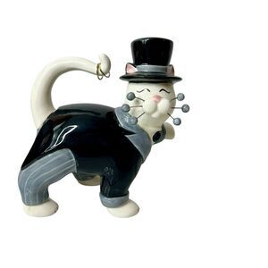 Lacombe WhimsiClay Goodman Cat Groom Figurine